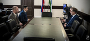 Встреча министра КБР Ислама Хасанова с президентом ПФЛ Андреем Соколовым